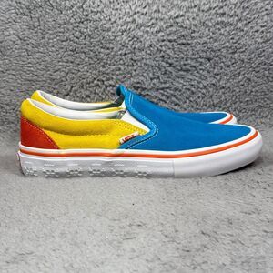 Vans The Simpsons x Bart Slip-On Pro Mens Size 6 Sneaker Shoes Blue Yellow